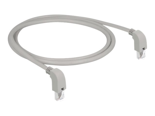 DeLOCK Network cable RJ45 Cat.6A S/FTP downwards angled 1m