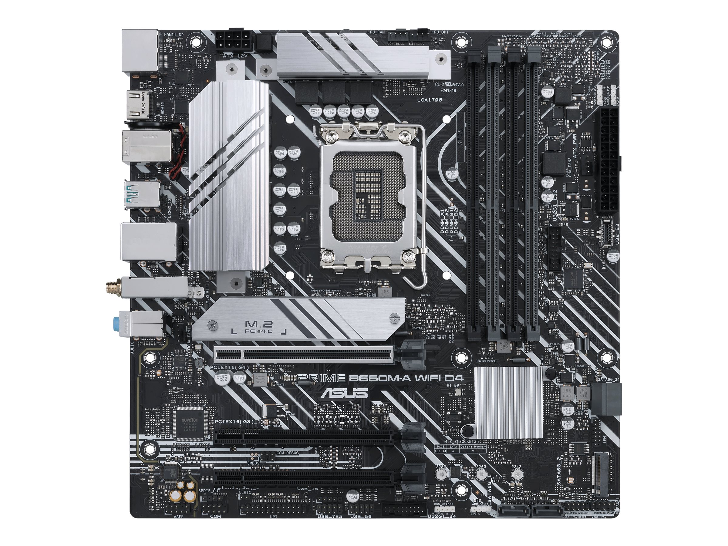 ASUS PRIME B660M-A WIFI D4 Bundkort - Intel B660 - Intel LGA1700 socket - DDR4 RAM - Micro-ATX