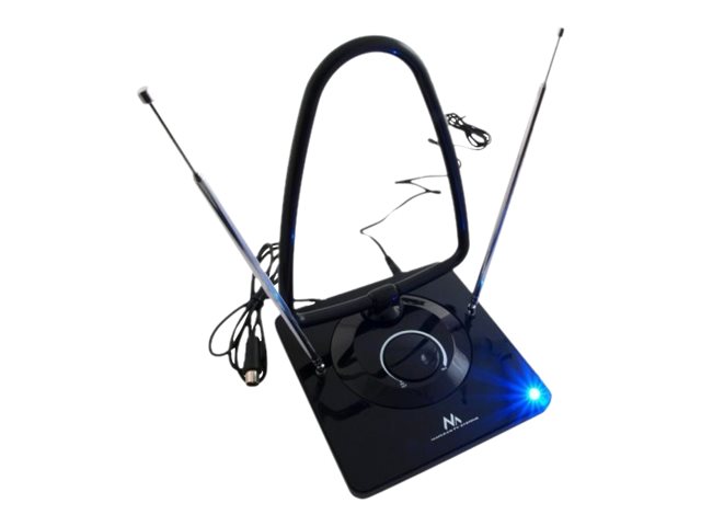 TV-antenne indendørs Maclean MCTV-963 - High Gain 45 dB, DVB-T/T2 H.265 HEVC, lavstøj