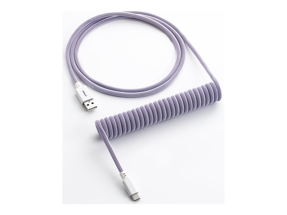 CableMod Classic Coiled Keyboard Cable USB-C to USB Type A, Rum Raisin USB Kabler - GEEKD.dk
