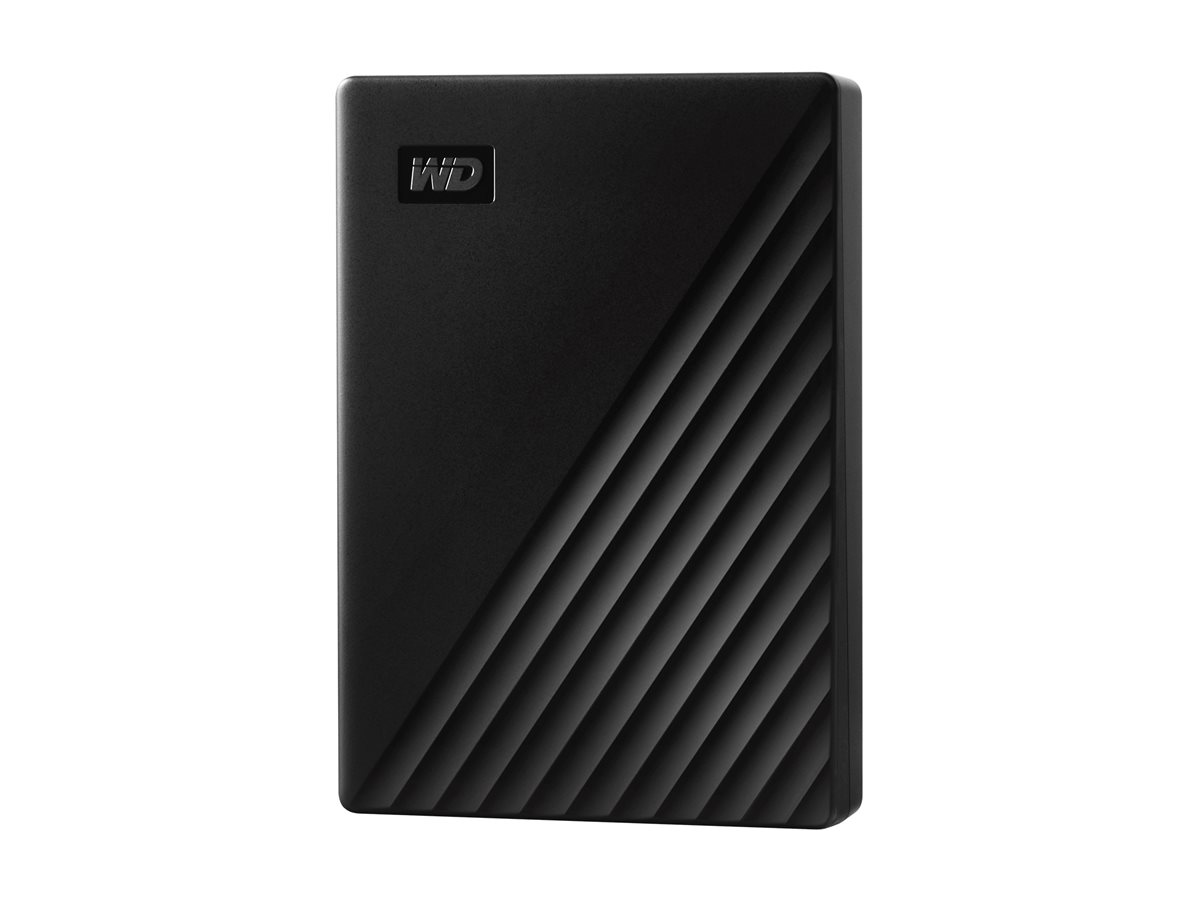WD My Passport WDBR9S0060BBK - Harddisk - krypteret - 6 TB - ekstern (bærbar) - USB 3.2 Gen 1 - 256-bit AES - sort