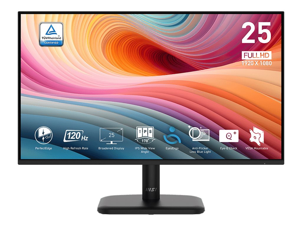 MSI PRO MP251L E2 24.5" IPS 1920 x 1080 (Full HD) HDMI DisplayPort 120 Hz