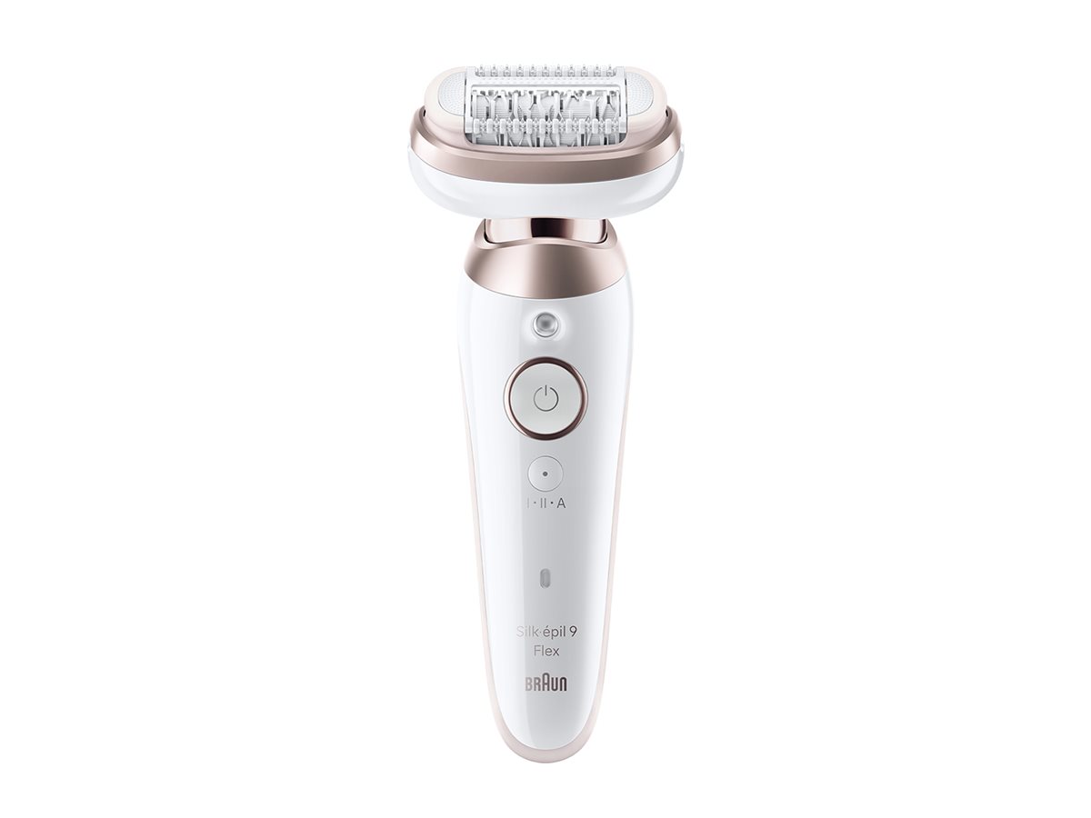 Braun Epilator Silk·épil 9 Flex Wet & Dry, Långvarigt Slät Hud, 9-030 3D, Guld