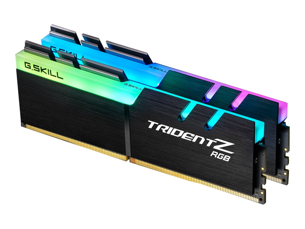 G.Skill TridentZ RGB Series - DDR4 - sæt - 32 GB: 2 x 16 GB - DIMM 288-PIN - 3600 MHz / PC4-28800 - CL16 - 1.35 V - ikke bufferet - ikke-ECC