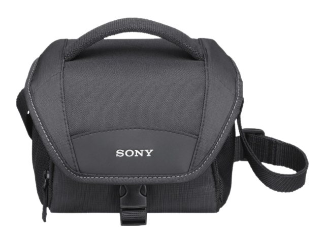 Sony LCS-U11 - Taske til digitalt fotokamera / videokamera - neopren - sort - for Sony ZV-1  Cyber-shot DSC-RX100  VLOGCAM ZV-1G  a VLOGCAM ZV-E10  a