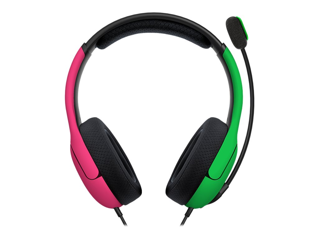 PDP Gaming LVL40 Kablet Høretelefoner Grøn Pink