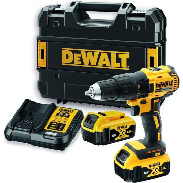 Skruemaskine 18V DeWALT XR børsteløs med 2x 4,0 Ah og lader