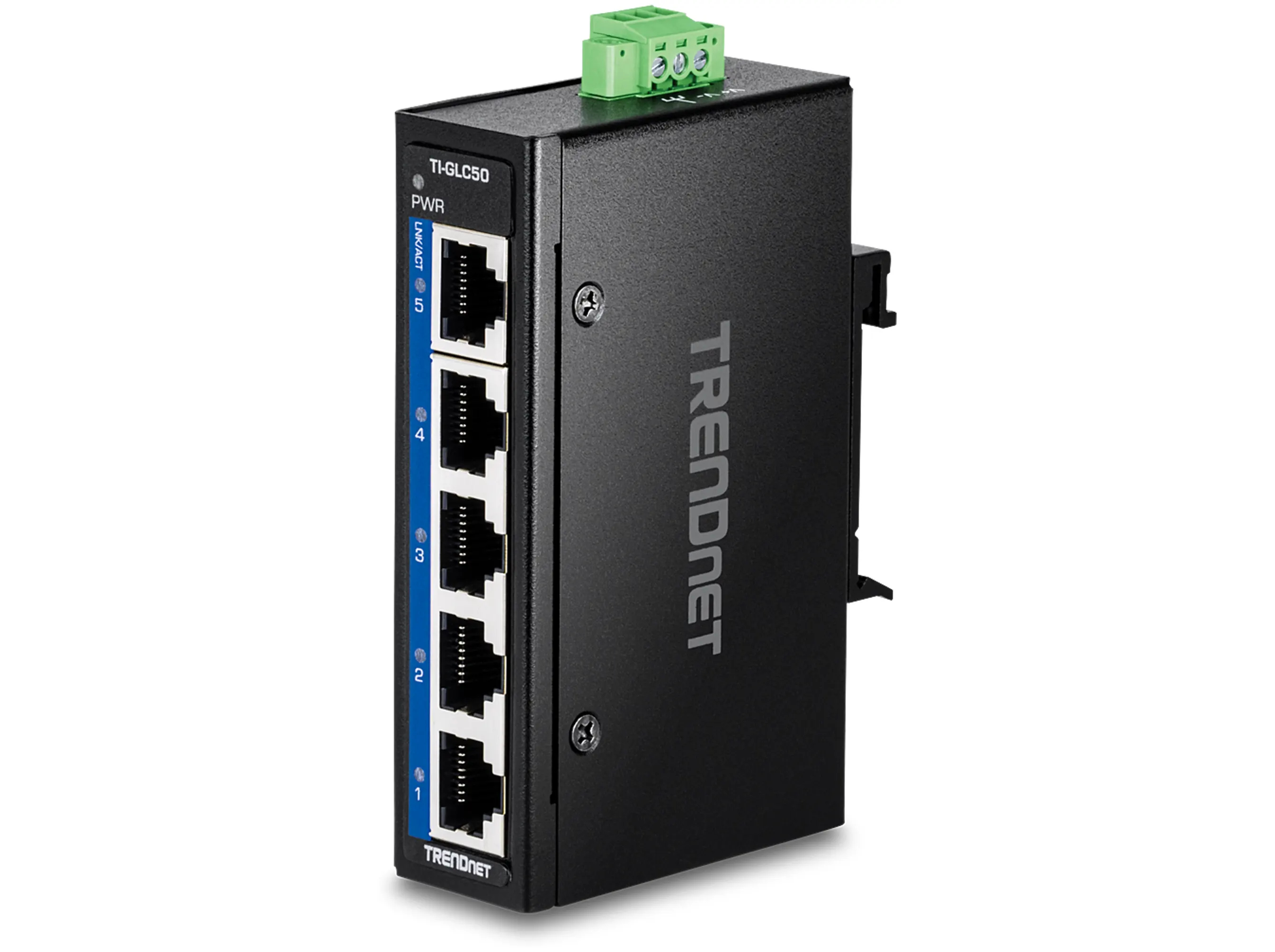 TRENDnet TI-GLC50 - Version V1.xR - switch - industrial mini - 5 ports - TAA Compliant