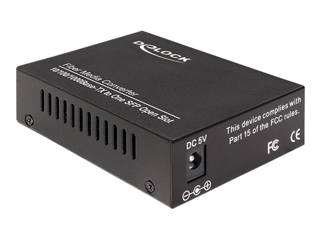DeLOCK Media Converter 1000Base-T to SFP Fibermedieomformer Ethernet Fast Ethernet Gigabit Ethernet