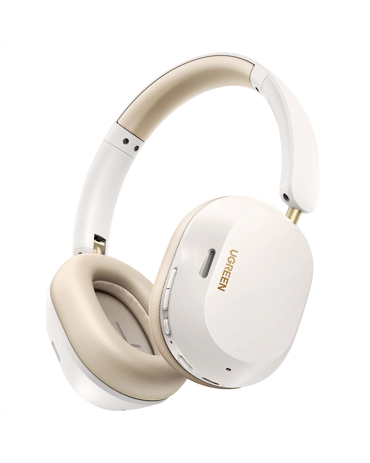 Ugreen Kopfhörer HiTune Max 5C Drahtloser Kopfhörer, Hybrid ANC, Bluetooth 5.4 (Weiß) TWS earbuds Høretelefoner Hvid