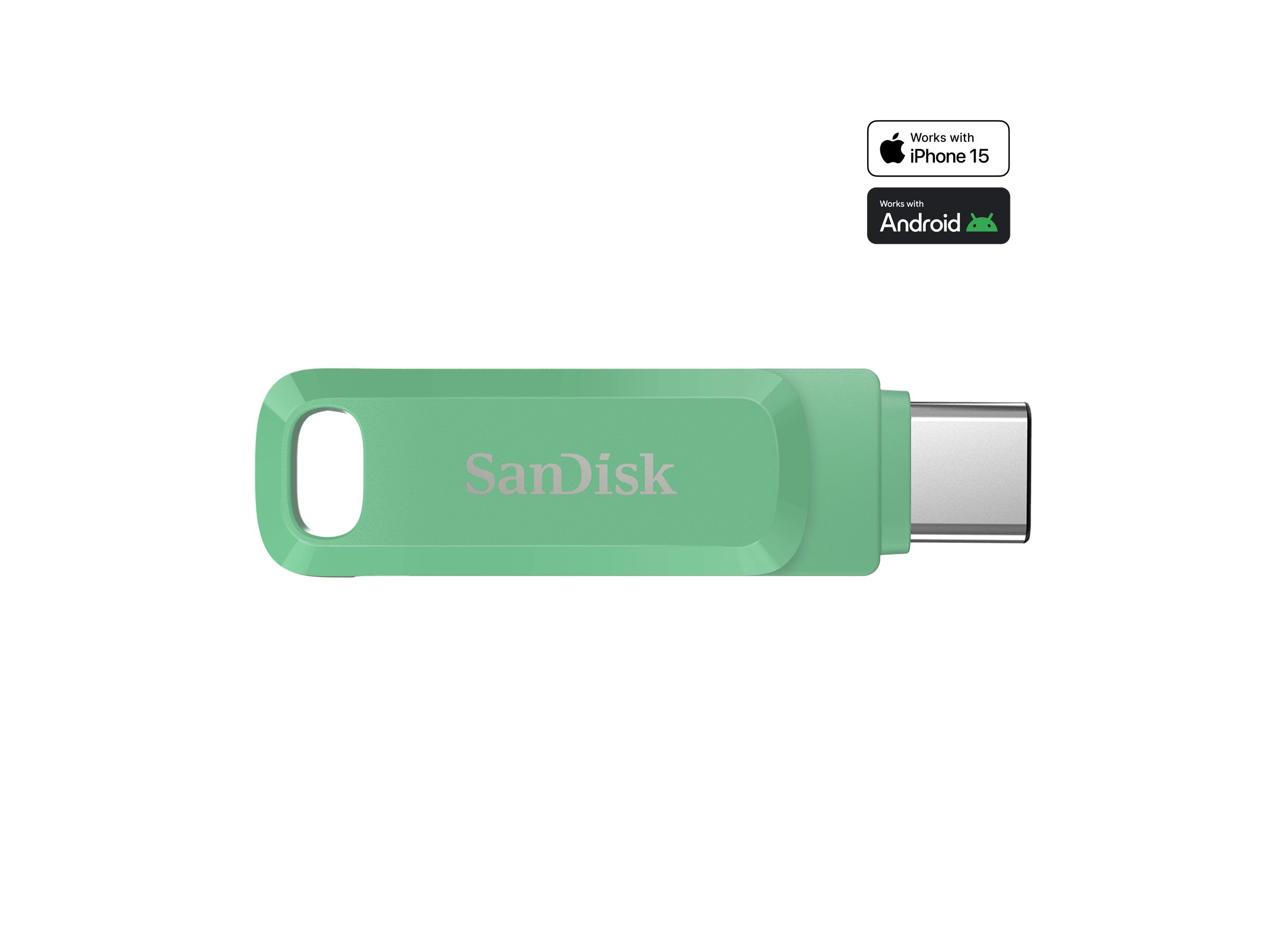 SanDisk Ultra Dual Drive Go 512GB USB 3.2 Gen 1 / USB-C USB stick Grøn