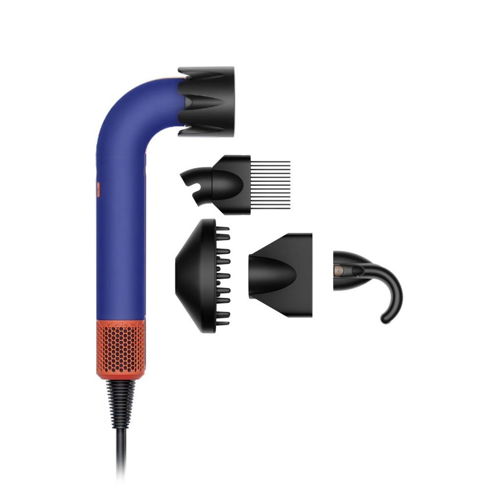 Dyson HD18 Supersonic r, 110000 rpm, 13 l/s, 100 °C, Blå, 3,2 m, 1700 W