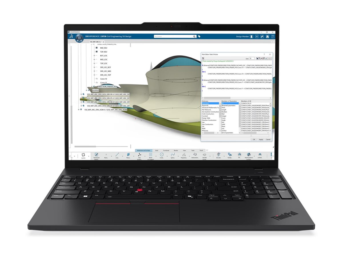Lenovo ThinkPad P16s Gen 4 (AMD) Copilot+ PC 16" 1920 x 1200 (WUXGA) 370 64GB 1TB AMD Radeon 890M Windows 11 Pro