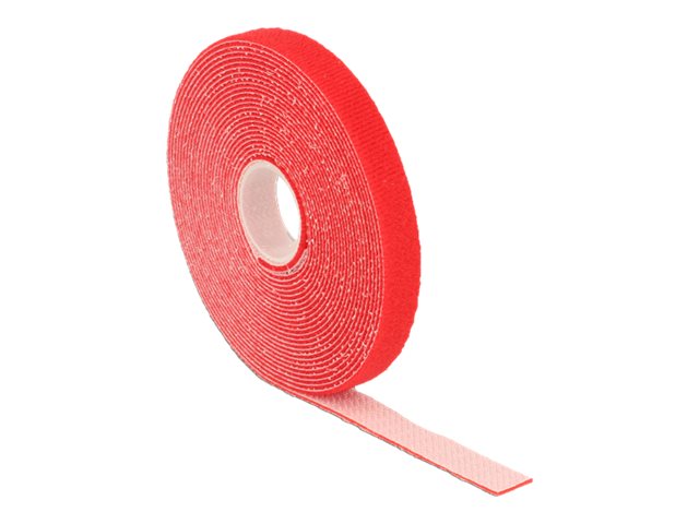 Delock - Kabelbinderrulle - 5 m - rød