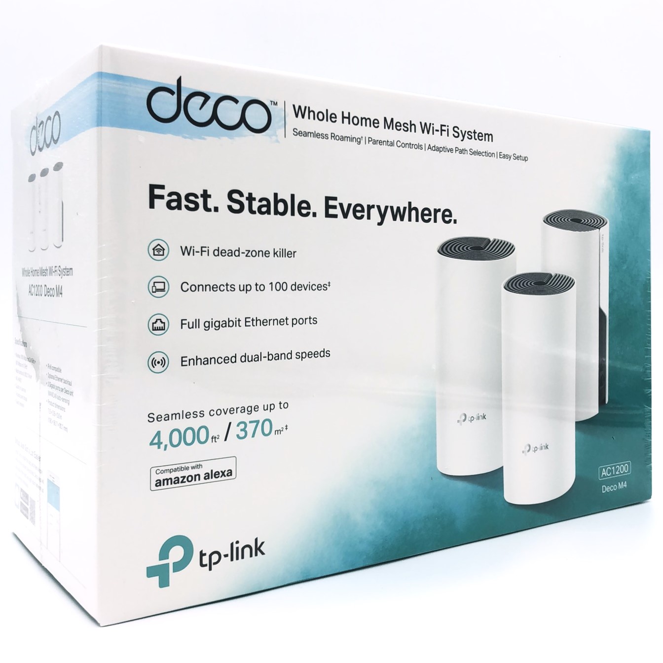 TP-Link Deco M4(3-pack) Dual-band (2,4 GHz / 5 GHz) Wi-Fi 5 (802.11ac) Hvid 2 Intern