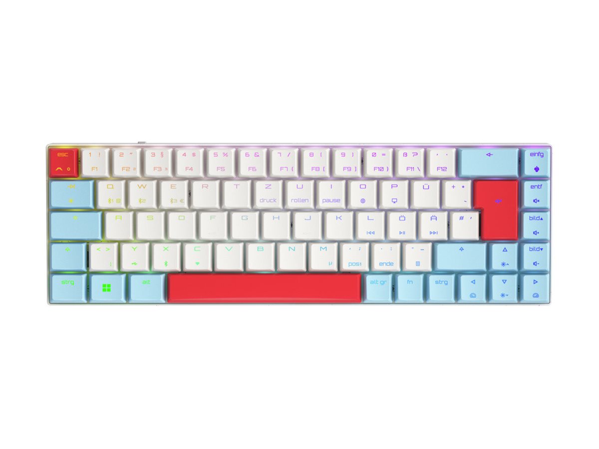 CHERRY MX MX-LP 2.1 Tastatur Mekanisk RGB Trådløs Kabling Tysk