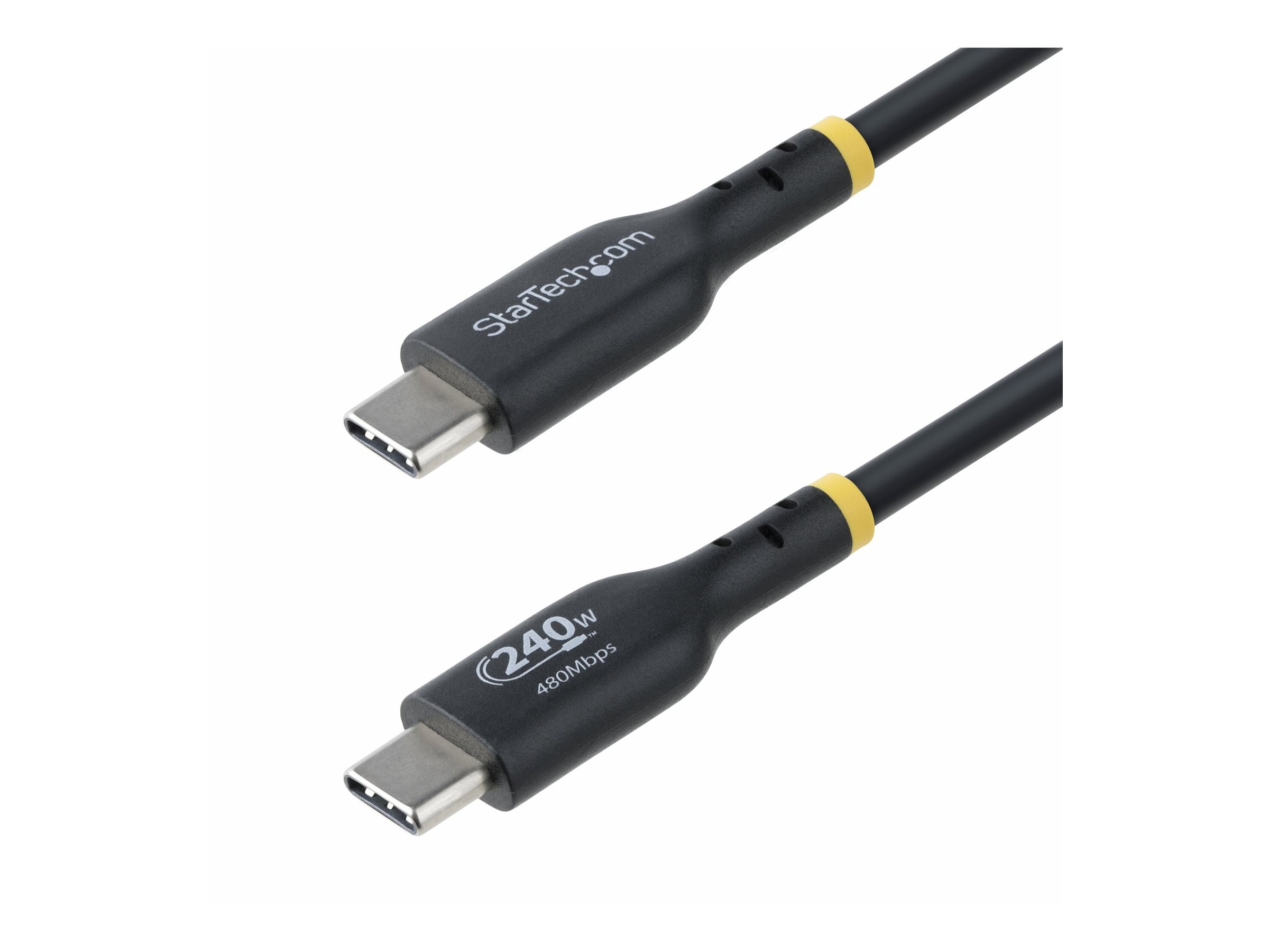 StarTech.com 4m USB C Charging Cable USB-IF Certified USB-C Cable 240W - USB-C cable - 24 pin USB-C to 24 pin USB-C - 4 m