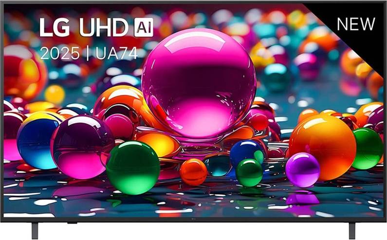 LG 65UA74006LB - 65 Diagonal klasse UA74 Series LED-bagbelyst LCD TV - UHD AI - Smart TV - webOS - 4K UHD (2160p) 3840 x 2160 - HDR - Direct LED