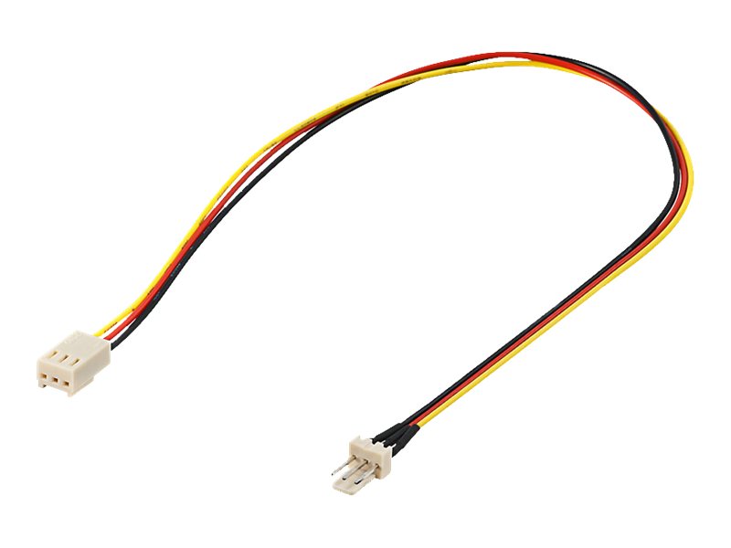 goobay - Blæser strømkabel - 3-PIN intern spænding (han) til 3-PIN intern spænding (hun) - 30 cm