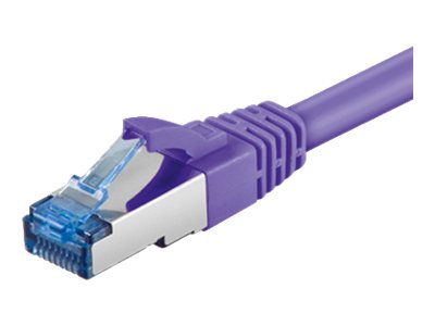 Goobay Netværkskabel CAT 6A, S/FTP (PiMF), violet, 2 m kobberleder (CU), halogenfri kabelkappe (LSZH)