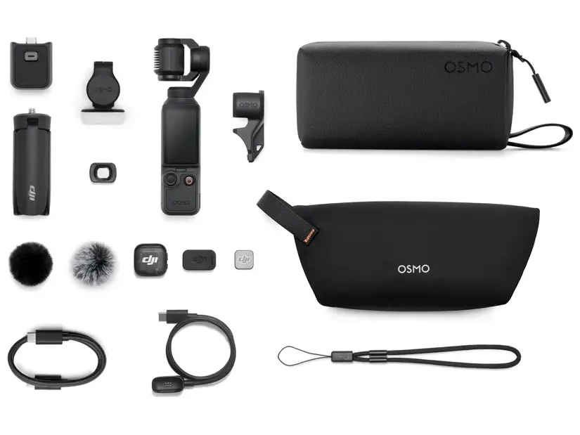 DJI Osmo Pocket 4 kardanled kamera 4K Ultra HD 37 MP Wi-Fi Sort
