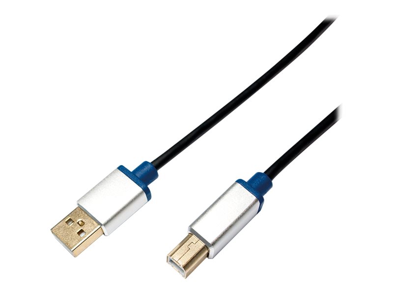 LogiLink USB 2.0 USB-kabel 2m Sort