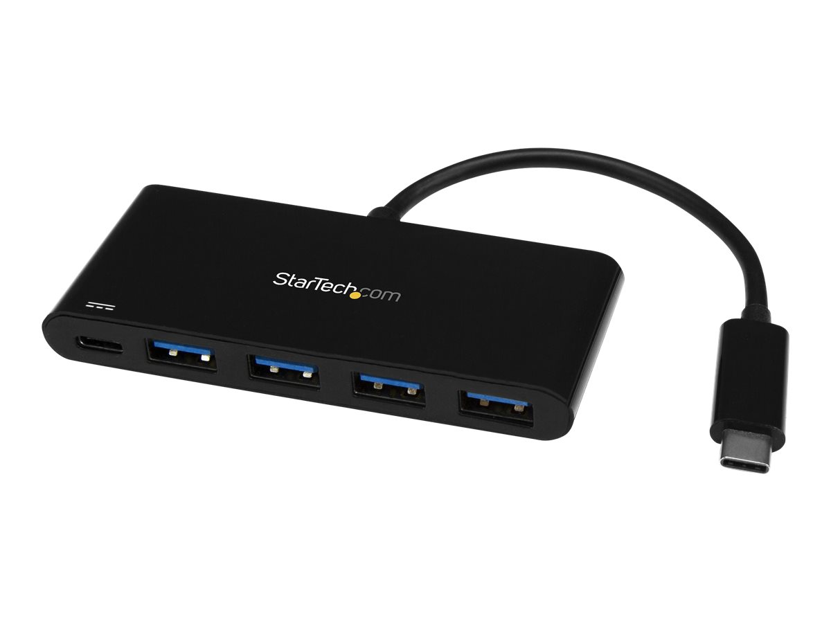 StarTech.com 4 Port USB C Hub with 4 USB Type-A Ports (USB 3.0 SuperSpeed 5Gbps), 60W Power Delivery Passthrough Charging, USB 3.1 Gen 1/USB 3.2 Gen 1 billede