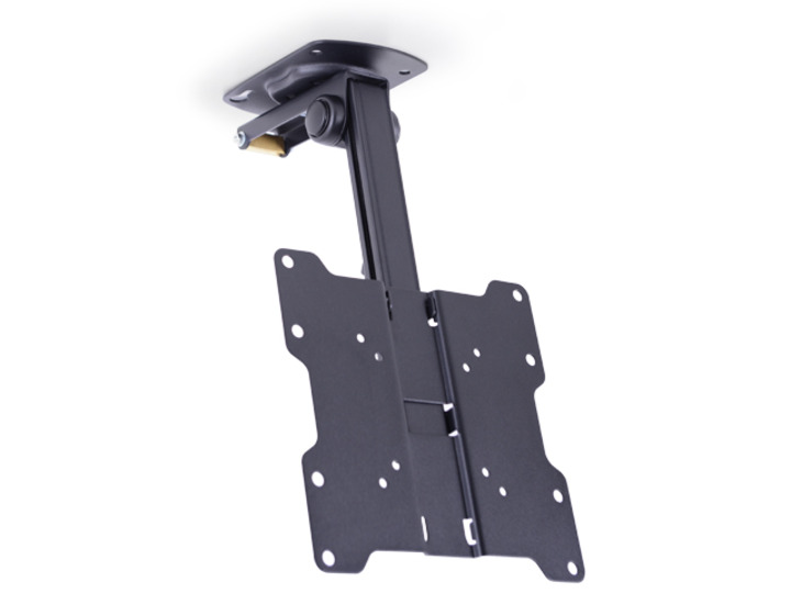 Multibrackets M VESA Flip Down - Monteringssæt (monteringsplade, monteringsarm) - for LCD display - metal - sort - skærmstørrelse: 15-37 - loftsmonterbar, disk, under kabinettet