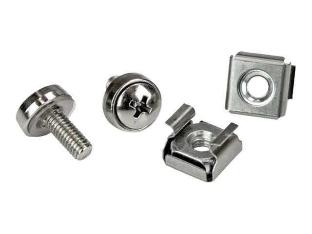 StarTech.com Rack Screws - 20 Pack - Installation Tool - 12 mm M5 Screws - M5 Nuts - Cabinet Mounting Screws and Cage Nuts (CABSCRWM520) Skruer og