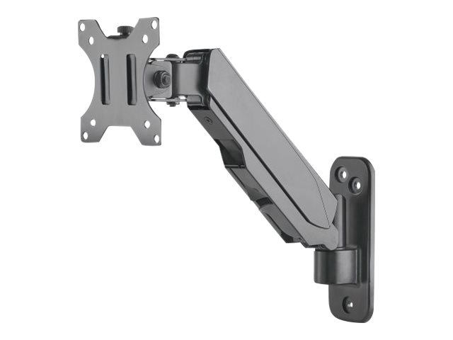 Manhattan TV & Monitor Mount, Wall, Spring Arm, 1 screen, Screen Sizes: 17-32", Black, VESA 75x75 to 100x100mm, Max 8kg, Height Adjustable Swivel Arm