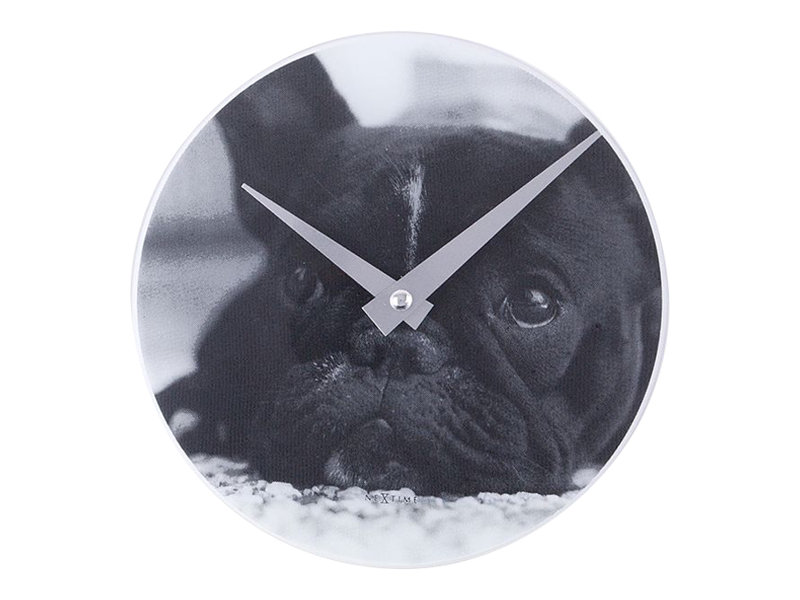 Nextime Little Dog Ur Hvid French bulldog Analog