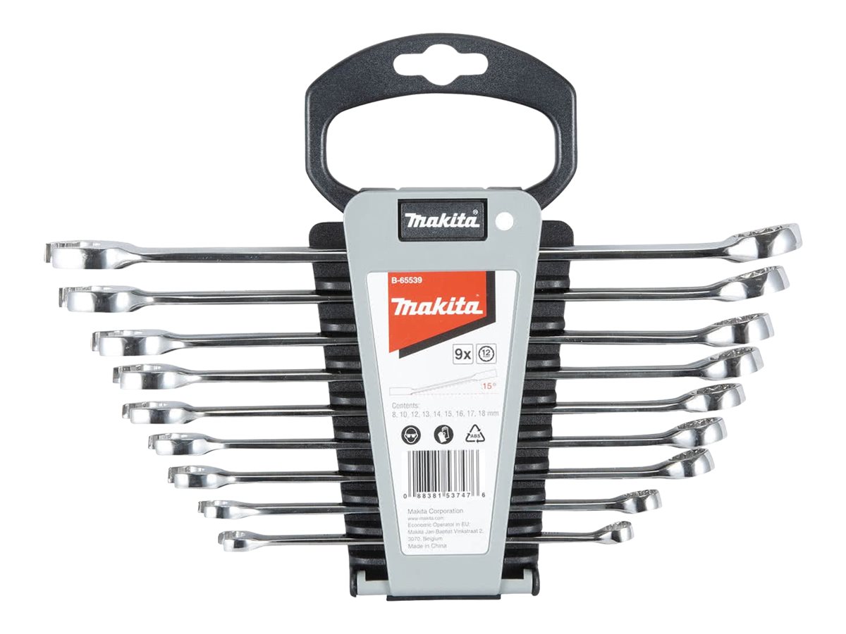 Makita Ringgaffelnøgle Sæt M/9 Stk. - B-65539