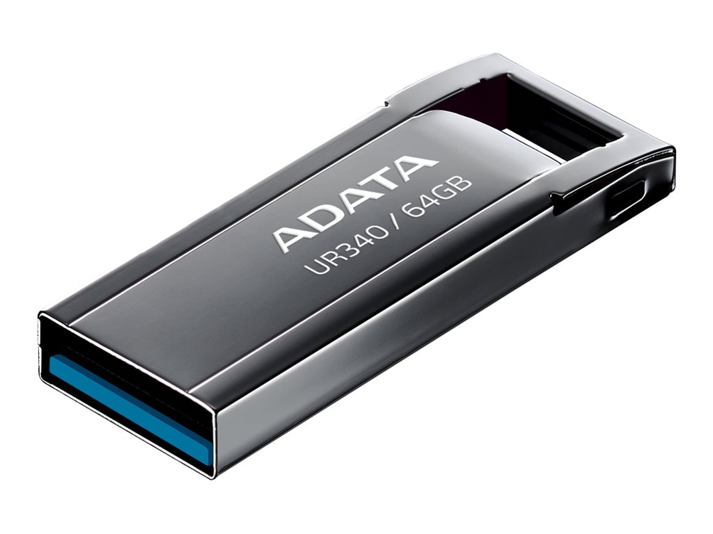 ADATA UR340 - USB flashdrive - 64 GB - USB 3.2 Gen 1 - sort