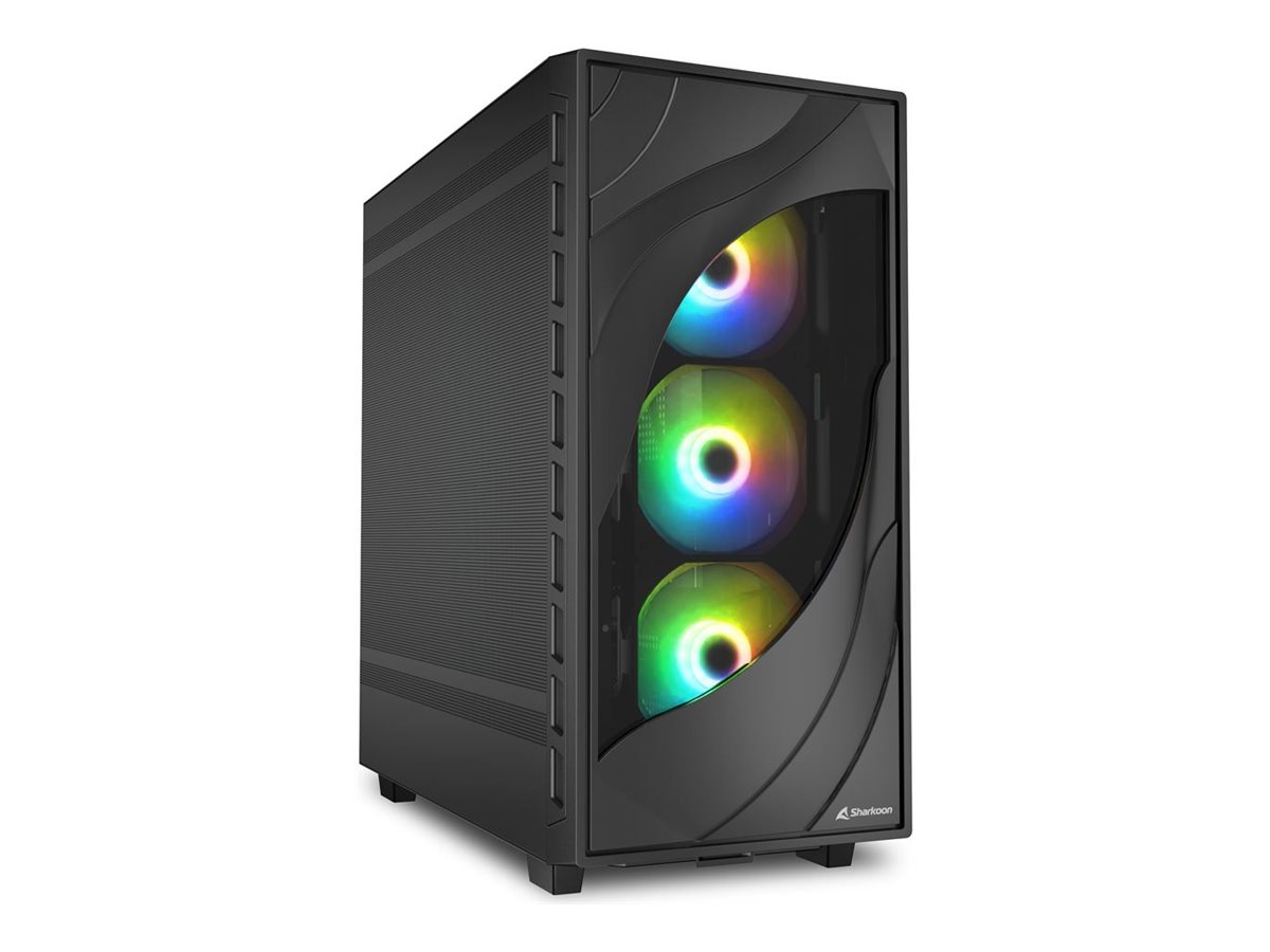 Sharkoon Rebel C80M - Tower - ATX - ingen strømforsyning - USB/Lyd