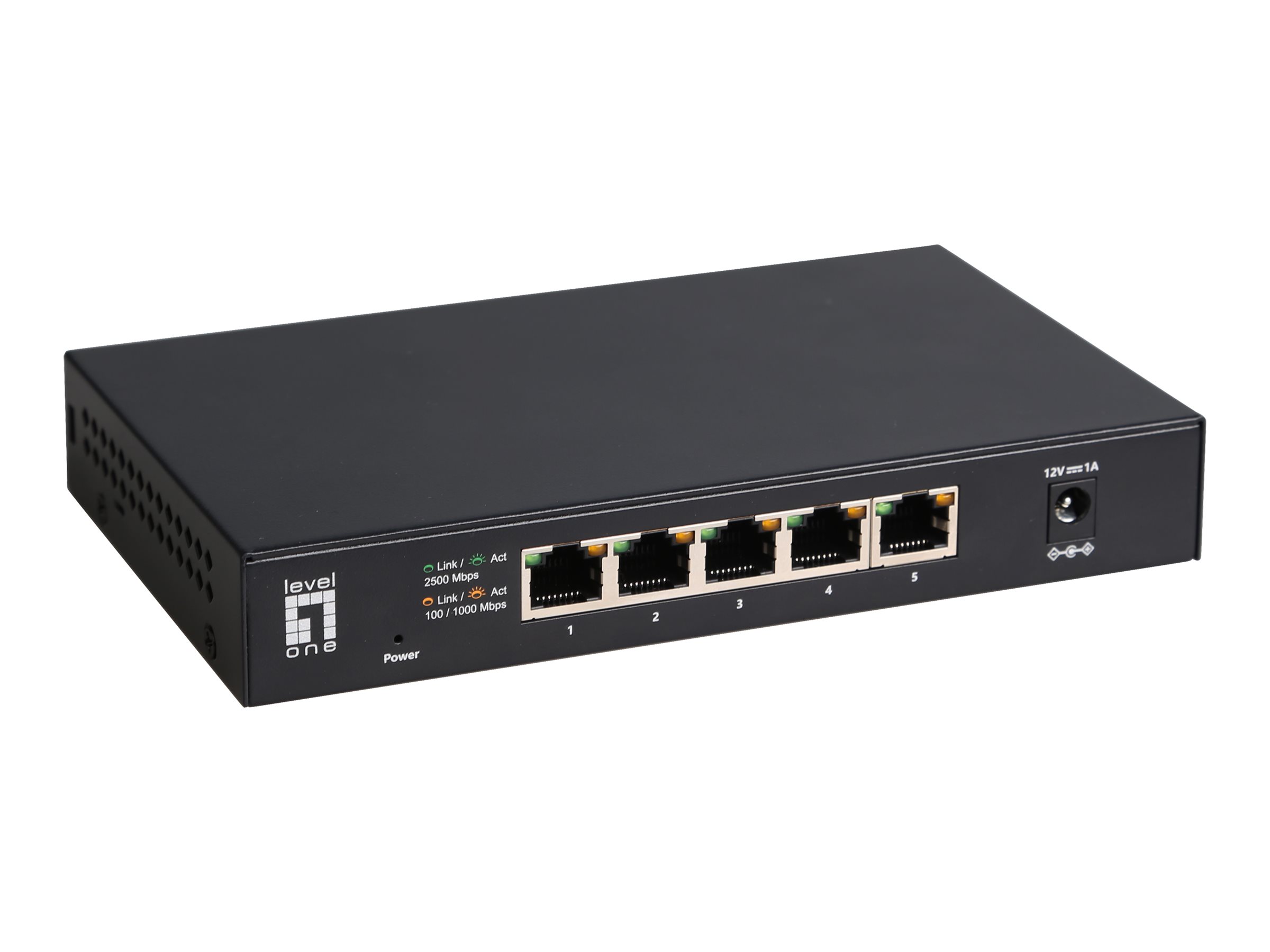 LevelOne GEU-0525 5-Port Unmanaged 2.5-Gigabit Ethernet Switch
