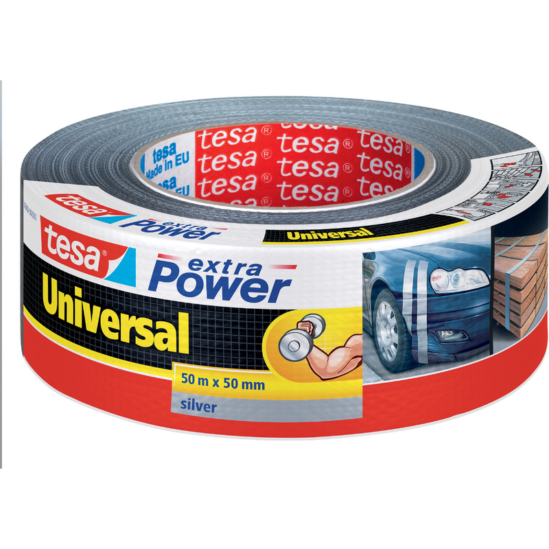 Gaffatape tesa® extra Power Universal 50 mm x 50m grå