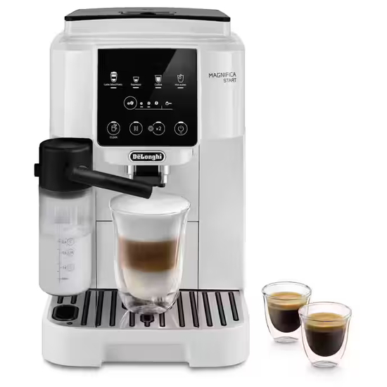 De’Longhi ECAM220.61.W, Espressomaskine, 1,8 L, Kaffebønner, Malet kaffe, Indbygget kværn, 1450 W, Hvid