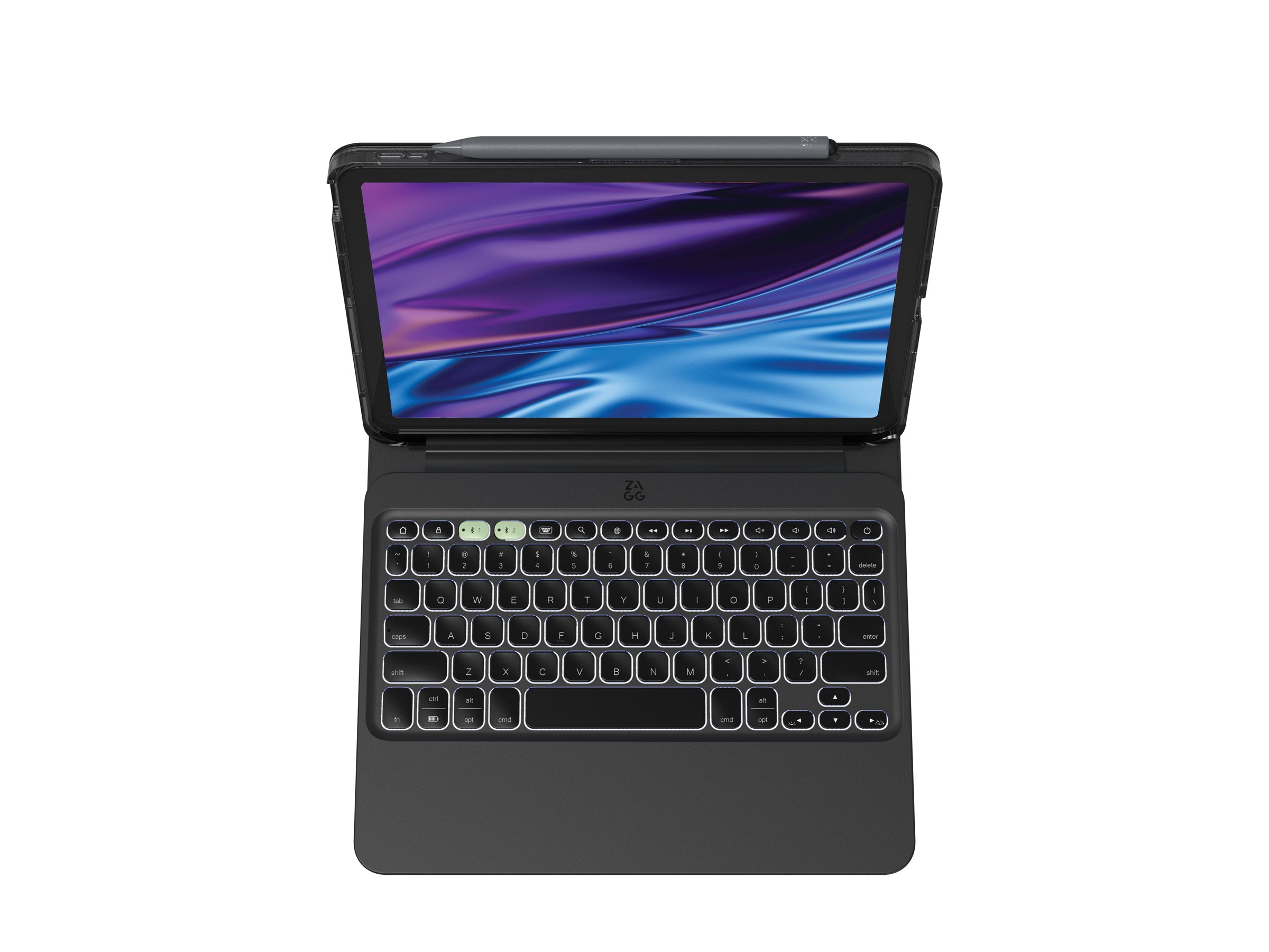 ZAGG Pro Keys 2 Tastatur og folio-kasse 7 farver Trådløs Schweizisk