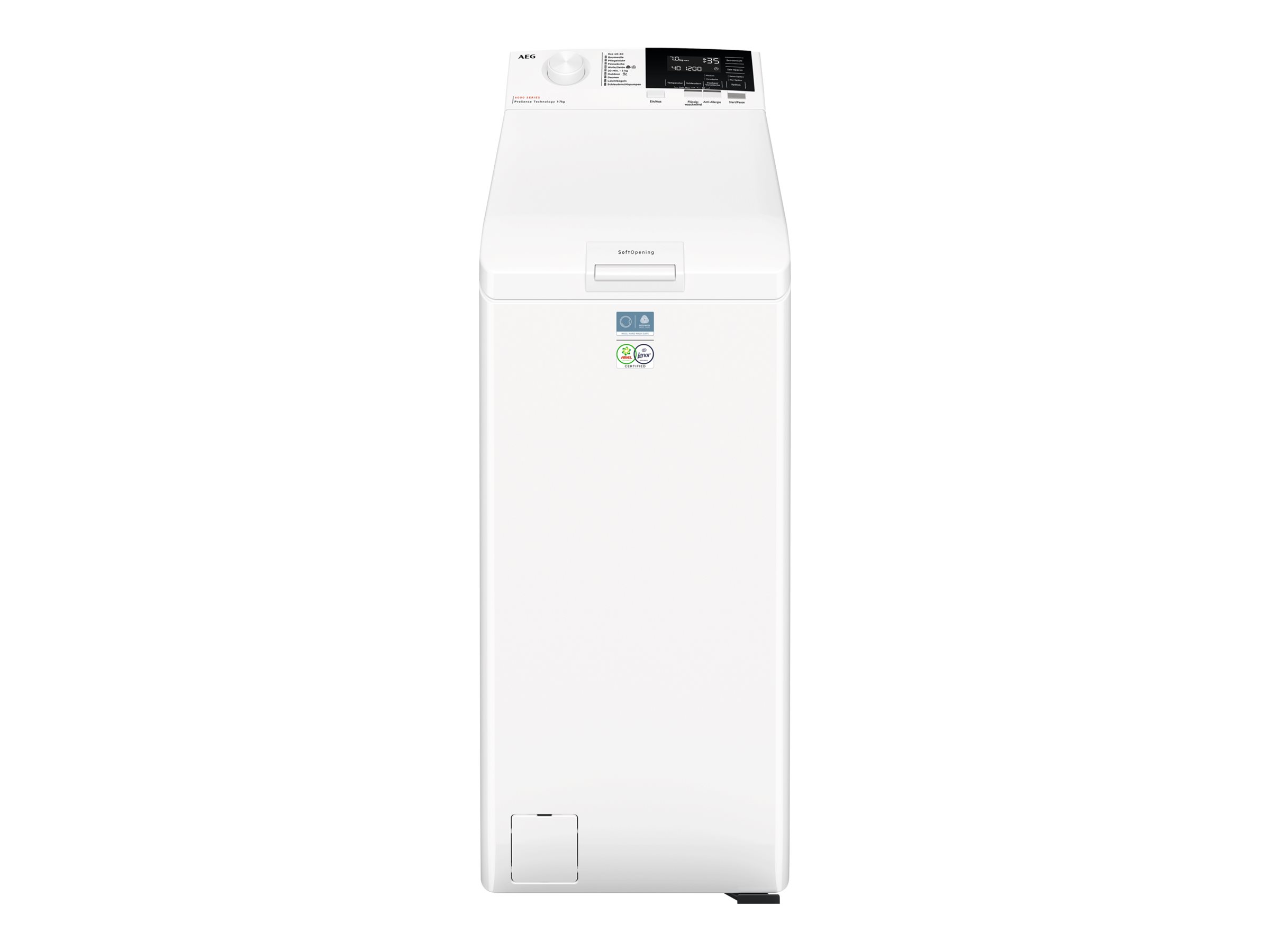 AEG Series 6000 LTR6A60370, Top-indlæsning, 7 kg, B, 79 dB, 1251 rpm, A