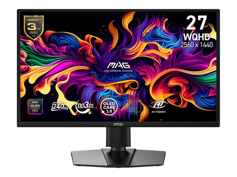 MSI MAG 272QPDE QD-OLED X24 26.5" OLED 2560 x 1440 (2K) HDMI DisplayPort 240 Hz