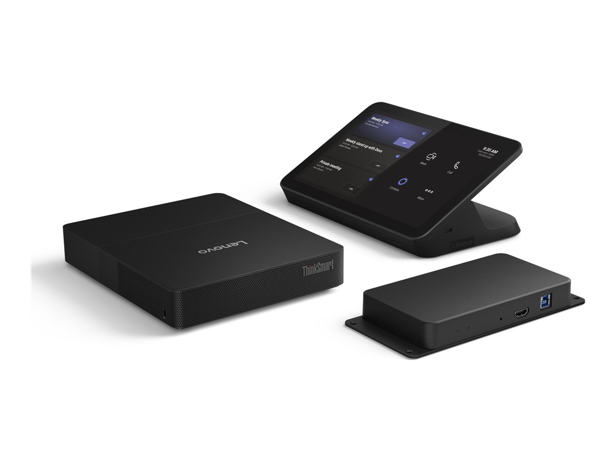 Lenovo ThinkSmart Core Gen 2 - Videokonferencepakke (Lenovo IP Controller, beregningssystem, Lenovo Link Box) - med 3 års Lenovo Premier Support - Certified for Microsoft Teams Rooms - sort
