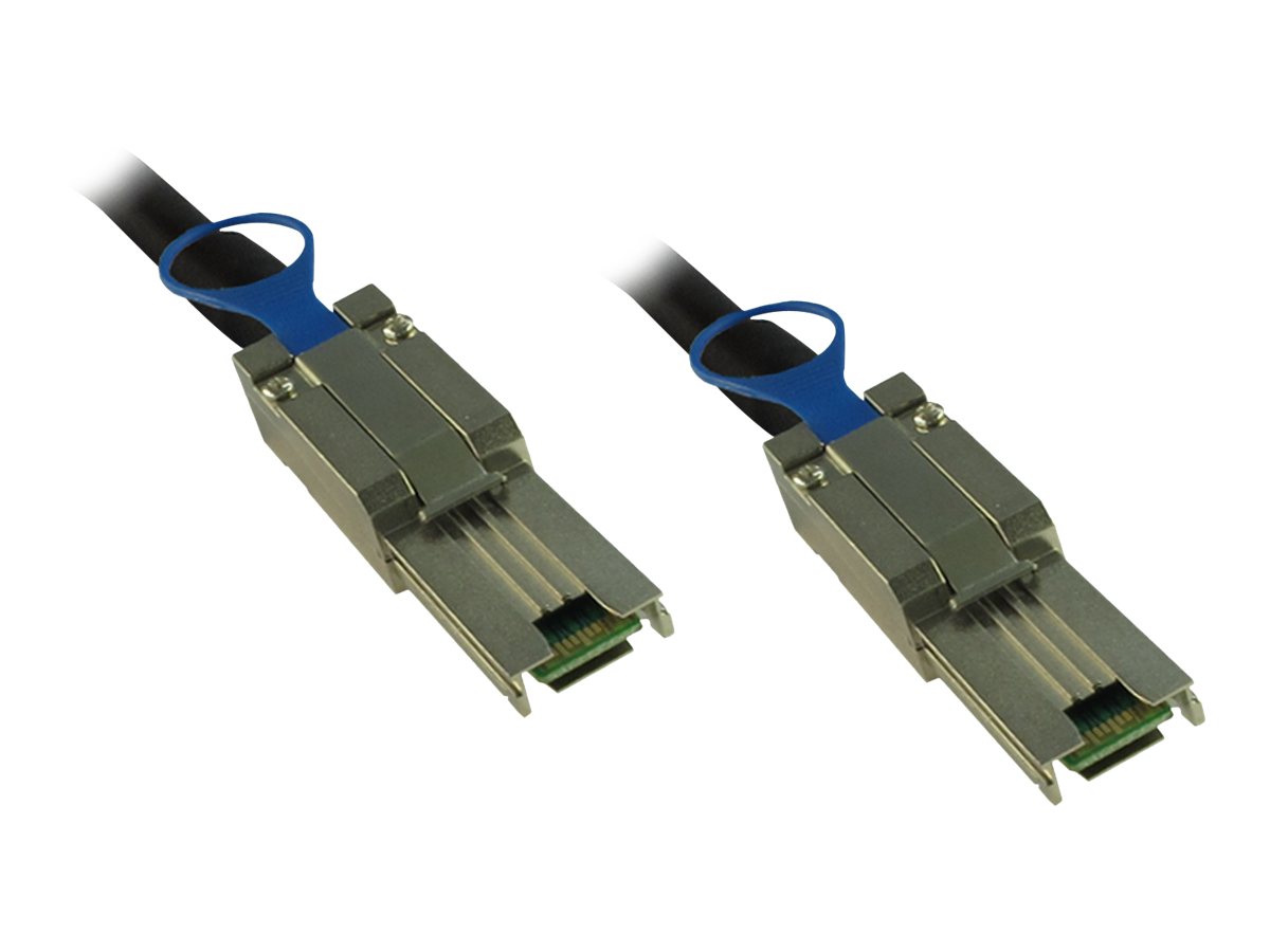 Inter-Tech Serial Attached SCSI (SAS) eksternt kabel Sort 1m