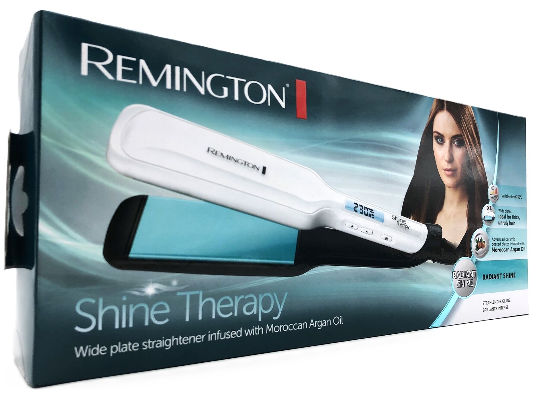 Remington Shine Therapy Wide Plate Straightener - S8550