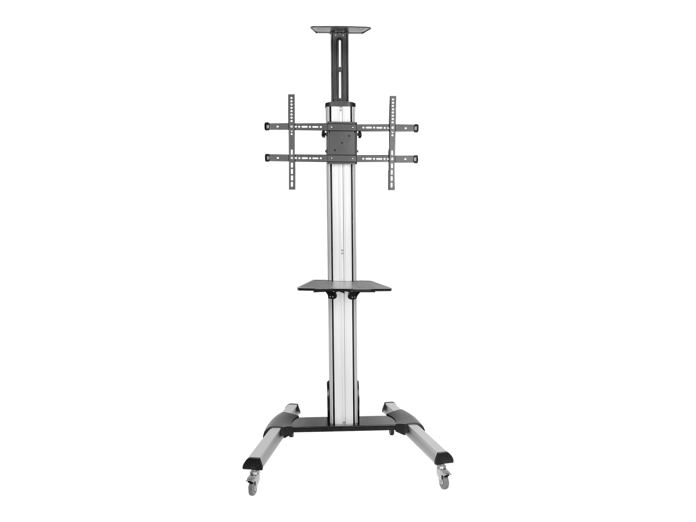 StarTech.com Heavy Duty Rolling Portable TV Cart Stand Wheels - 32 to 75" - Adjustable Rotating Mobile Flat Panel Screen Mount (STNDMTV70) Vogn med