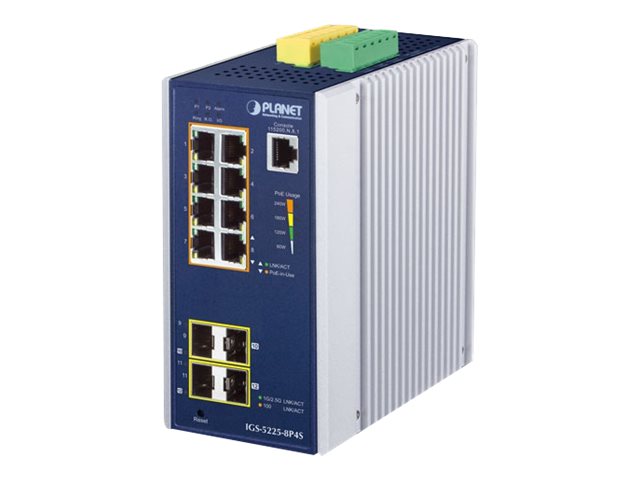 PLANET IGS-5225-8P4S Switch 12-porte Gigabit PoE+