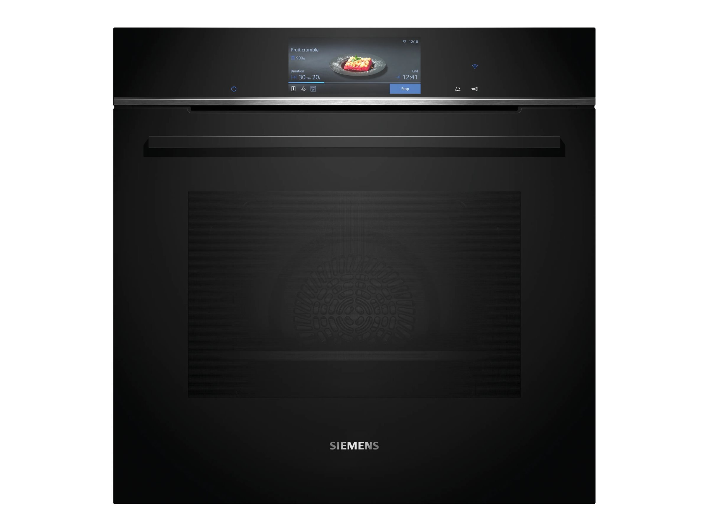 Siemens iQ700 HB778G3B1 - Ovn - til indbygning - Wi-Fi - niche - bredde: 56 cm - dybde: 55 cm - højde: 58.5 cm - med selv-rengøring - Klasse A+ - sort/rustfrit stål