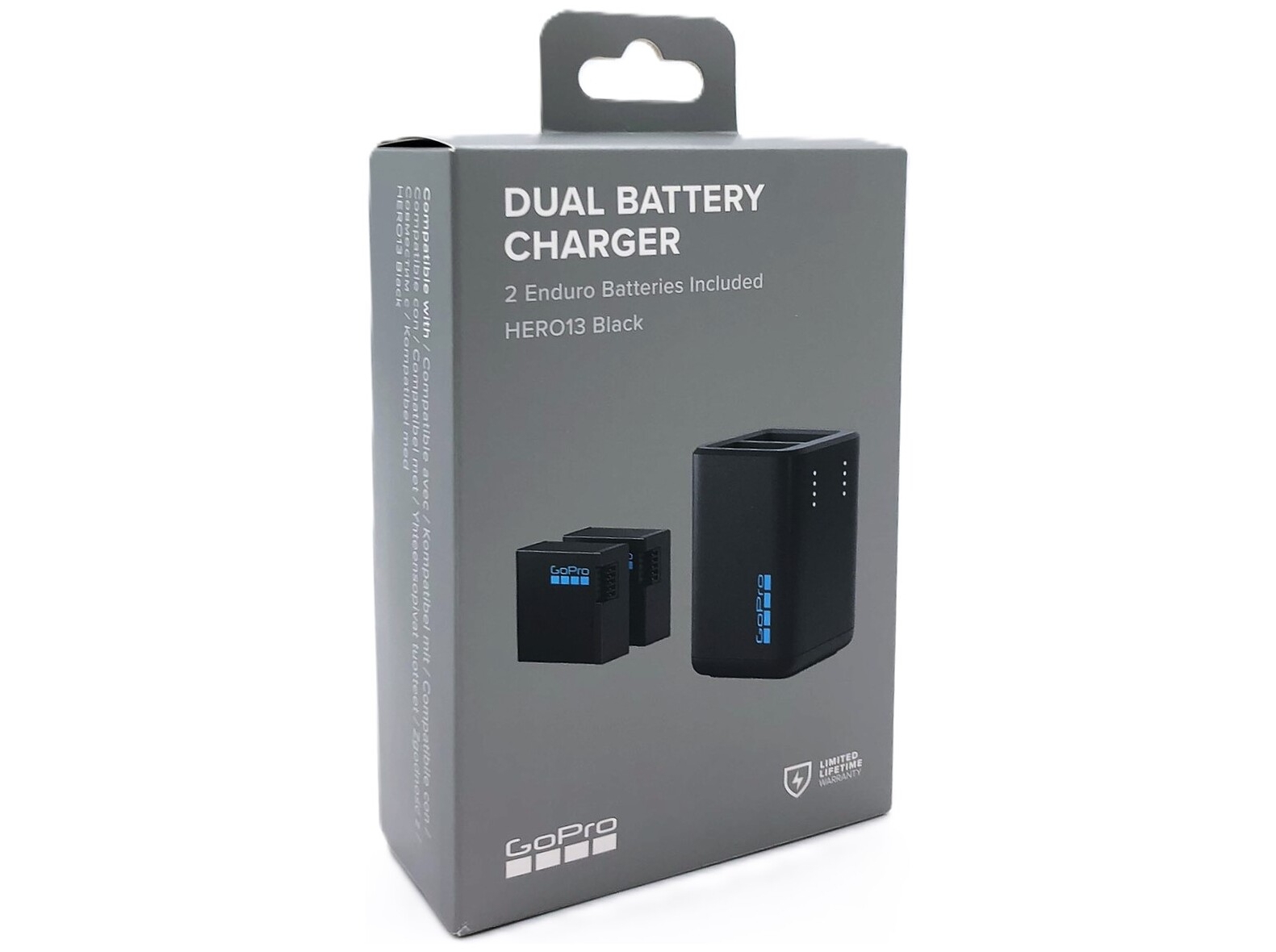 Gopro - Dobbelt Batterioplader (hero13 Sort)