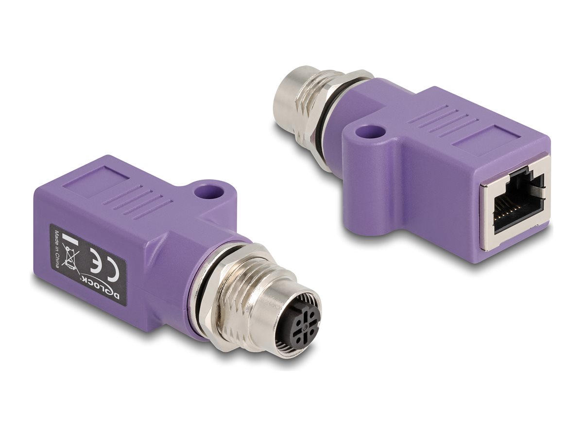 DeLOCK CAT 5e Afskærmet parsnoet (STP) Netværksadapter Violet