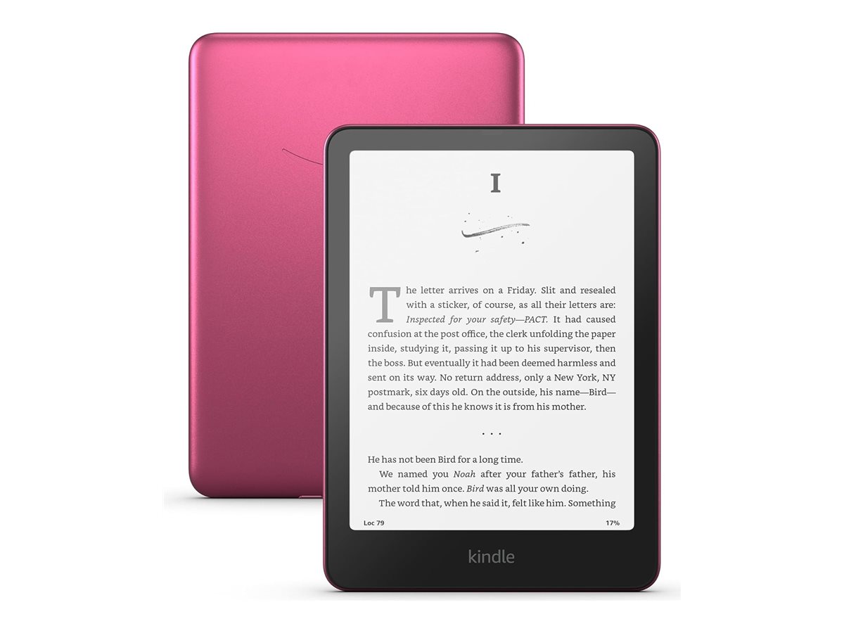Amazon Kindle Paperwhite Signature Edition - 12. generation - eBook læser - 32 GB - 7 monokrom Paperwhite - touch screen - Bluetooth, Wi-Fi - metallic hindbær