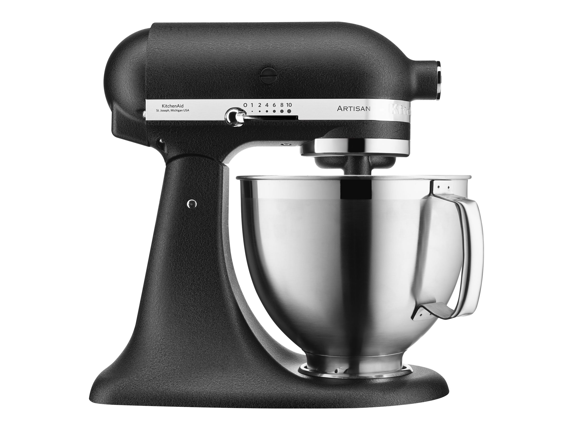 KitchenAid Køkkenmaskine Artisan Premium 5KSM185PSEBK - kitchen machine - 300 W - cast iron black